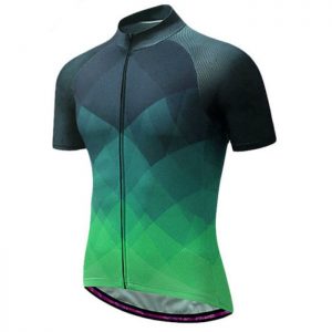 Wholesale Custom Green Mens Cycling Shirt