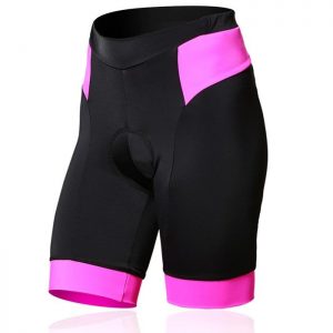 Pink Black Custom Womens Cycling Short Manufacturer